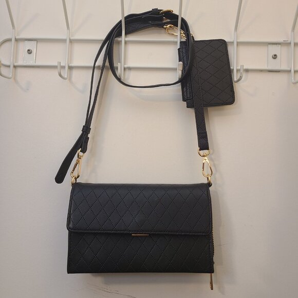 Call It Spring black quilted purse - Picture 1 of 6